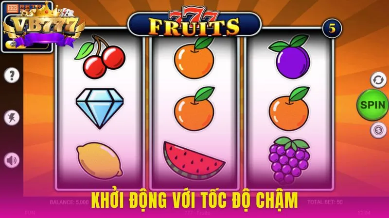 Bắt đầu với tốc độ quay chậm để nhận diện được quy luật trong game