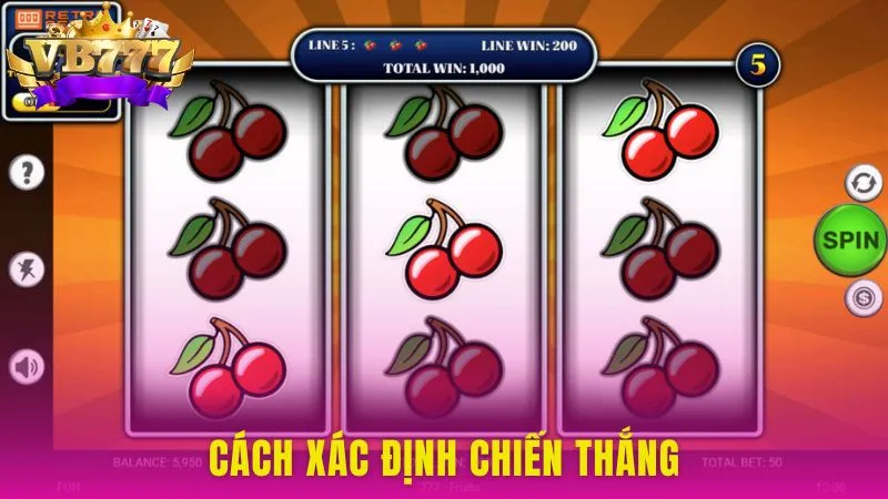 Chỉ cần có 3 biểu tượng giống nhau trên cùng 1 dòng là bạn đã thắng
