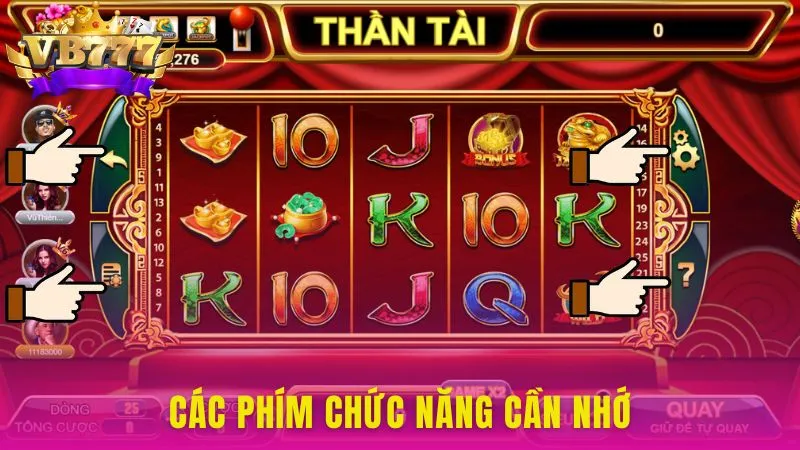 Ghi nhớ các hoạt động của từng phím chức năng trong game